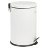 Ведро-контейнер для мусора с педалью Laima "Classic" 20 л белое глянц. с внутр. ведром 604949 (1) (90173)