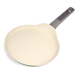 Сковорода блинная с антипригарным покрытием pfluon marble, 24*4,3 см Agness (902-107)