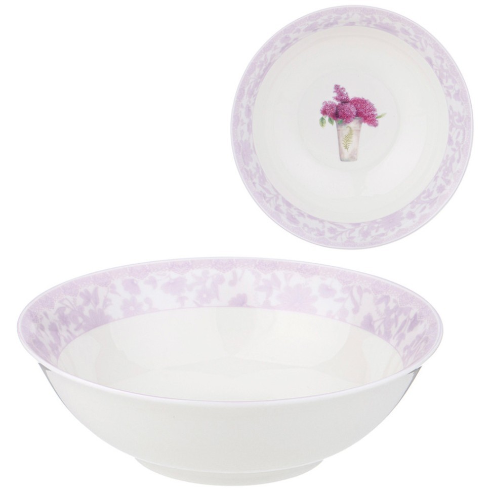 Тарелка суповая lefard лавандовая весна 650 мл мал.уп.=4шт. Lefard (87-304)