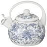 Чайник agness эмалированный со свистком серия "royal blue", 2,2 л (943-132) 