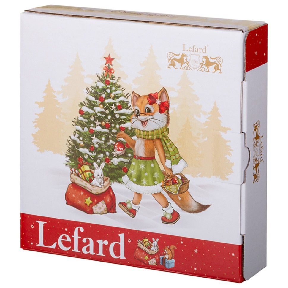 Блюдо lefard "с новым годом!" красное (85-2051-11) 