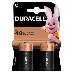 Батарейки алкалиновые Duracell Basic LR14 (С) 2 шт (450428) (66440)