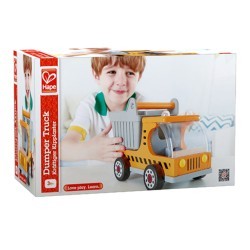 Деревянная игрушка машинка - грузовик "Самосвал на стройке" (E3013_HP)