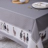 Скатерть "family farm" 160х220см , 100% хлопок, серый, твил, пропитка Lefard (850-750-21)