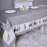 Скатерть "family farm" 160х220см , 100% хлопок, серый, твил, пропитка Lefard (850-750-21)