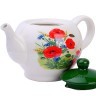 Заварочный чайник 950мл Цветущие Маки доломит LR (60269)