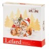 Блюдо lefard "с новым годом!" в форме звезды 17,5*17,5*3,5 см красное Lefard (85-1957-1)