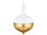 Декоративное изделие "шар" белый глиттер с золотым декором диаметр=22 см без упак. (мал-4/кор=12 шт. Lefard (749-101)