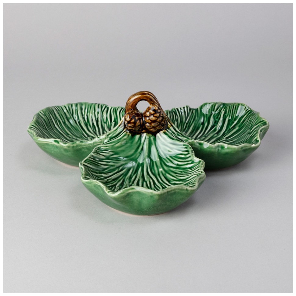 Менажница 3 секции "green pine" 22,8*23*8,5 см Lefard (145-201)