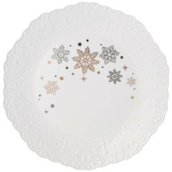 Тарелка закусочная lefard "ажур" снежинки 21 см Lefard (189-338)