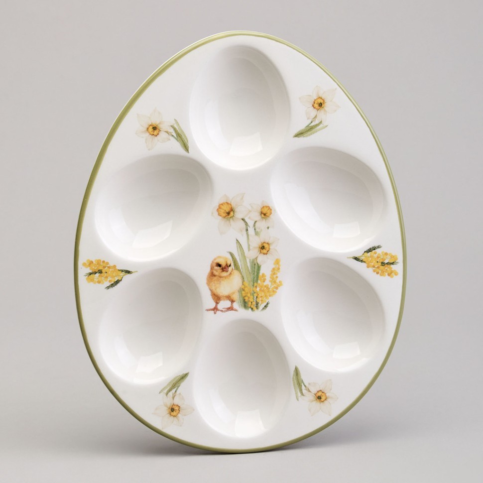 Блюдо для 6 яиц agness "sunday" 20,5*16*2,5 см Agness (358-2314)