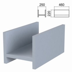 Подставка под системный блок Арго 250х460х220 мм серый 641602 (1) (91671)