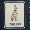 Фартук "family farm", 85х70см 100% хлопок,синий, кайма,твил,пропитка Lefard (850-742-73)