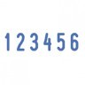 Нумератор 6-разрядный оттиск 15х3,8 мм синий TRODAT 4836 корпус черный 53199 235583 (1) (92949)