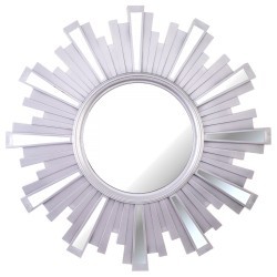 Зеркало настенное "swiss home" 52 см цвет: серебро Lefard (220-419)