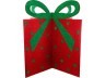 Декоративное изделие 3d "подарок с бантиком" цвет:красный в горох 89*85 см без упак Lefard (749-114)