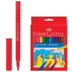 Фломастеры смываемые Faber Castell 24 цвета 554224 (65773)