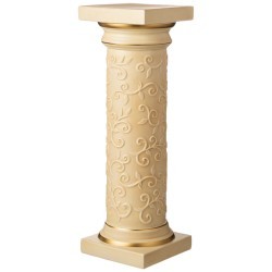 Колонна "арт деко" высота=71 см.персик с золотой каймой Loucicentro Ceramica (742-004)