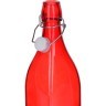 Бутылка 1л стекло с крышкой КРАСНЫЙ LR (28171)