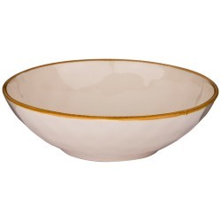 Тарелка суповая-салатник "concerto"диаметр 19 см кремовый Bronco (408-110)