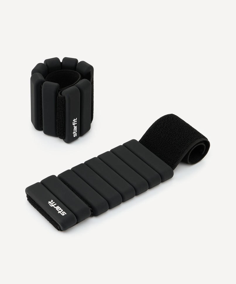Утяжелители силиконовые STARFIT WT-601, 1 кг, черный (2119199)