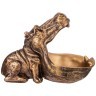 Шкатулка декоративная для мелочей "бегемот"  30*22 см цвет: бронза Lefard (169-337)