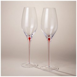Набор бокалов для шампанского из 2 шт "accent" red 300 мл Lefard (693-053)