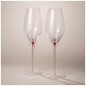Набор бокалов для шампанского из 2 шт "accent" red 300 мл Lefard (693-053)