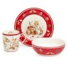 Набор посуды lefard "c новым годом" 3 пр.: салатник 800 мл, тарелка 19 см, кружка 400 мл Lefard (85-2082)
