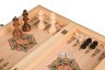 Набор игр средний 3 в 1 "мраморный": шахматы, шашки, нарды 40*40 см (кор=1шт.) Фотьев В.а. (28-313)
