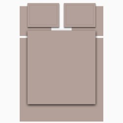 Кпб,king size,"solid" капучино, сатин, хлопок 100%,п.240х260-1шт,пр.260х260-1шт,н.50х70-2шт/70х70-2ш Lefard (989-004-18)