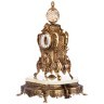 Набор часы настольные (кварцевые) + 2 подсвечника высота 55/50 см, диаметр циферблата 9 см Olympus Brass (292-030)
