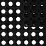Коврик входной резиновый крупноячеистый 50х100 см 16 мм черный VORTEX 601048 (1) (94759)