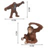 Набор фигурок животных серии "Мир диких животных": Семья орангутанов и семья бородавочников (набор из 9 предметов) (MM211-279)