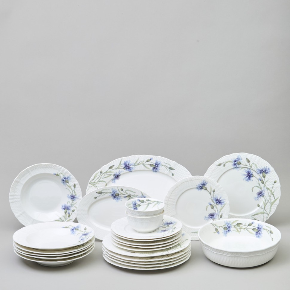 Столовый сервиз lefard "васильки" на 6 пер. 23 пр. Lefard (760-835)