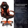 Кресло компьютерное BRABIX Accent GM-161 TW/экокожа черное/оранжевое 532577 7083505 532577 (1) (94604)