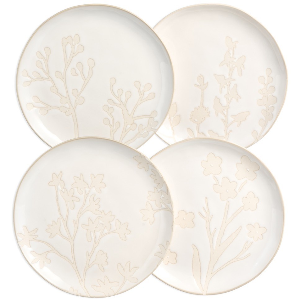 Набор тарелок закусочных bronco "field" 4 шт 20,5*2 см Bronco (409-213)