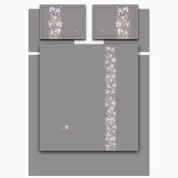 Кпб,king size,"irises" серый, сатин, хлопок100%,п.240х260-1шт,пр.260х260-1шт,н.50х70-2шт/70х70-2шт Lefard (989-004-14)