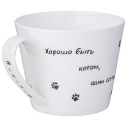 Кружка lefard "бери кота" 450 мл, разноцветный (104-968-11) 