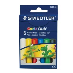 Пластилин классический Staedtler Noris Club 6 цветов 126 г 8420 C6 (66041)