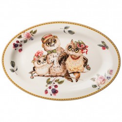 Блюдо овальное lefard "owls party" 26,5*18,5 см Lefard (415-2168)