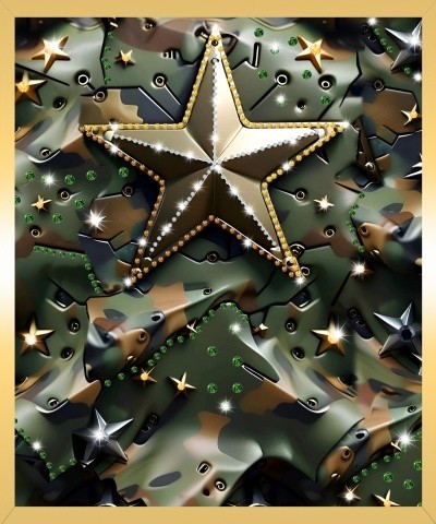 Картина ЗВЕЗДА НАДЕЖДЫ с кристаллами Swarovski (3164)