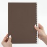 Обложки картонные для переплета А4 к-т 100 шт под кожу 230 г/м2 коричневые Brauberg 530951 (1) (89993)