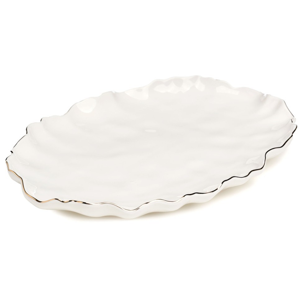 Блюдо овальное lefard "charm" 30,5*21*3 см (с золотой линией) Lefard (779-364)