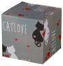 Банка для сыпучих продуктов с ложкой"cat's love" 10,3*10,3*11,4 см. (кор=36 шт.) Lefard (230-037)