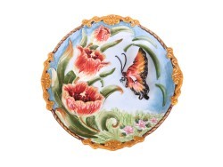 Тарелка декоративная lefard "бабочка и маки" 21,5*3 см Lefard (59-568)