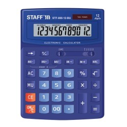 Калькулятор настольный Staff STF-888-12-BU 12 разрядов 250455 (1) (64961)