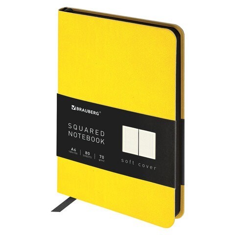 Блокнот А6 Brauberg Metropolis Mix 80 листов, клетка 113327 (85617)
