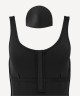 Купальник для плавания 25DEGREES Zip Black, полиамид (1589524)