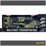 Игровой набор серии милитари "Военный транспортер" (Со звуком и светом) (G235-479)